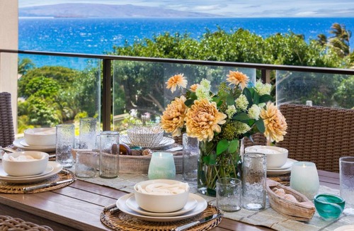 Wailea Apartment | Luxury 3 Bedroom Penthouse with Panoramic Ocean Views at Wailea Beach Villas Complimentary Rental Car WBV-PH412 by KBM Resorts